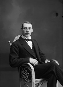 Porträttbild med Gustaf Palmberg