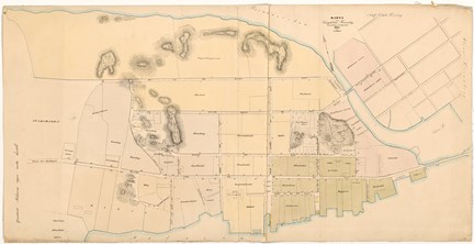1847 års karta över Kungsholmen