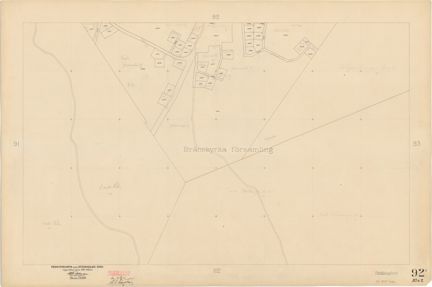 Bladet är ritat i tusch på papper som numera är gulnat