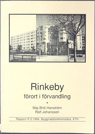 Tryckt undersökning om ombyggnaden av Rinkeby
