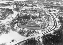 Flygfoto över Sätra