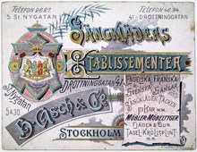 Reklamtryck. H. Asch & Co. Sängkläders Etablissementer