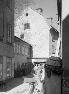 Mäster Samuelsgatan 40, gårdssidan. Jenny Linds födelsehus