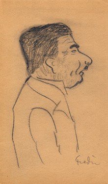 Ordningsmannen John Cedergård vid Frimurarbarnhuset