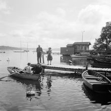 Kaknäsområdet. Bryggor nedanför Stora Villervallen