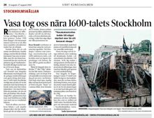 Vasa tog oss nära 1600-talets Stockholm