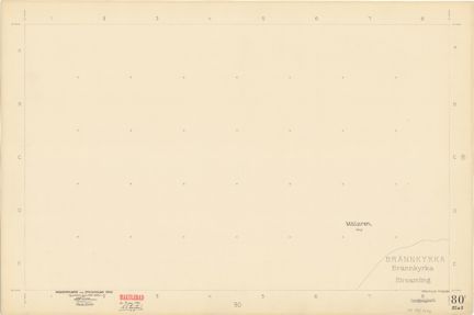 Bladet är ritat i tusch på papper som numera är gulnat