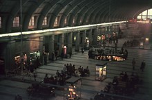 Interiör av vänthallen i Centralstationen