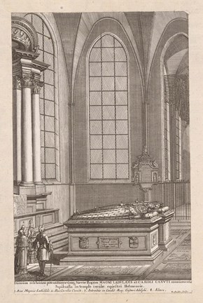 Magnus Ladulås och Karl Knutssons gravmonument i Riddarholmskyrkan i Stockholm - Suecia antiqua et hodierna