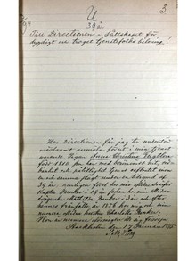 Sällskapet till dygdigt och troget Tjenestefolks belönande - ansökan 1895