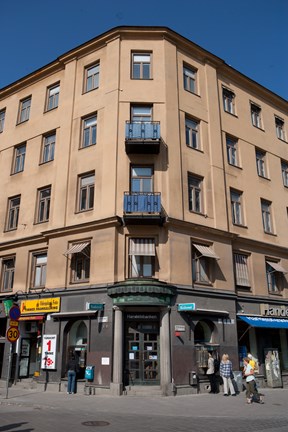 Elin Wägners litterära skylt vid Norrtullsgatan.