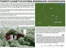 Torpet Lugnet och fornlämningar i Judarskogen