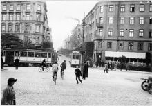 Odenplan och Norrtullsgatan, 1925, med Sundbybergsbanan