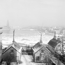 Bastugatan 22. Utsikt mot norr från Bastugatan 19, 4 tr