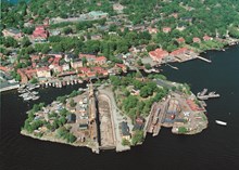 Flygfoto över Beckholmen