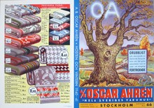 Katalogomslag A/B Oscar Ahrén