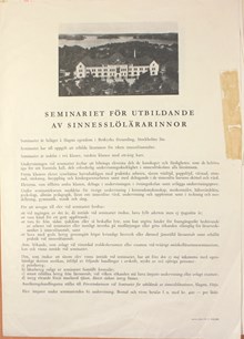 Utbildning av lärare till skolor för barn med psykiska funktionsnedsättningar