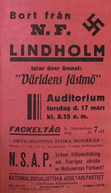 "Bort från N.F." 1938 