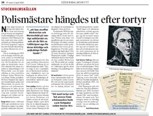 Polismästare hängdes ut efter tortyr