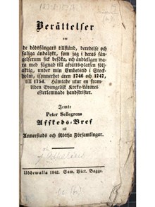 Thore Odhelius - "Berättelser om de dödsfångars tillstånd..." 