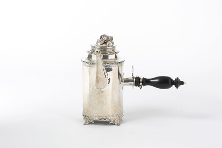 Gustaviansk kaffekanna i silver