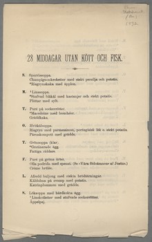 Vegetariska rätter på 1800-talet