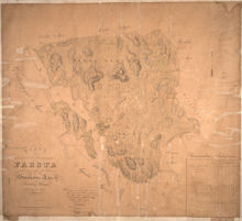 Karta över Farsta med därunder lydande torp och lägenheter