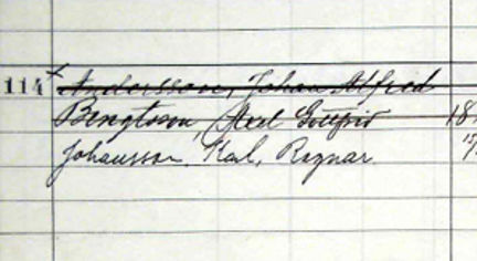 Johan Alfred Andersson Ander som spårvägskonduktör.