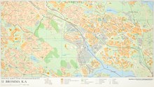 Karta "Bromma k:a" år 1996