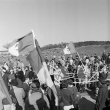 Första majdemonstration på Gärdet