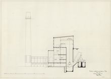 Lövsta sopförbränningsanläggning nummer 2 – sektion från 1937
