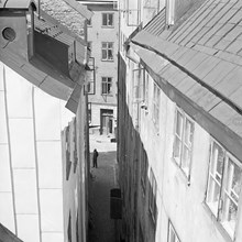 Ankargränd västerut mot Prästgatan 26