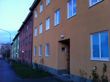Smalhusbebyggelse på Junkergatan i Hägersten