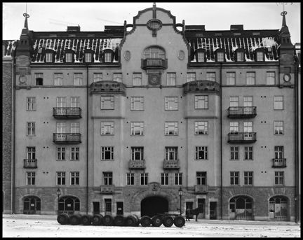 Husfasad i jugendstil