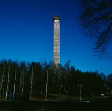 Kaknästornet under byggnad