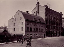 Ahlströms Boktryckeri & Bokbinderi. I mitten boktryckeriet.