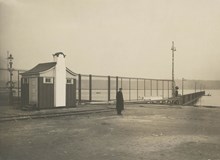 Frihamnen: Tullvaktstuga vid Frihamnens norra gränd
