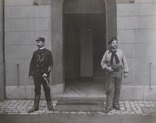 Brandmän vid Johannes brandstation, sekelskiftet 1900
