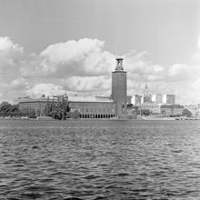 Stadshuset, södra sidan mot Riddarfjärden