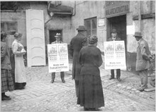Svenska Freds valaffischer den 29 september 1917.