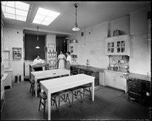 Interiör från Elisabeth Östmans husmodersskola, Jakobsbergsgatan 34