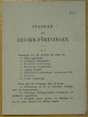 Läs Reformföreningens stadgar