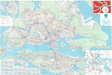 Stockholmskarta, 1967: kollektivtrafik i innerstaden