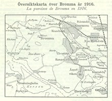 Karta över Bromma 1916