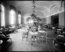 Interiör från Dramatiska Teaters restaurang vid Nybroplan