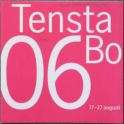 Tryckt folder om utställningen TenstBo 06