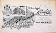 Fakturahuvud. F. Stocklassas Borst & Penselfabrik
