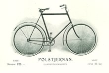 Polstjernan. Herrcykel från Wiklunds Velocipeder