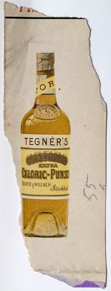 Reklamtryck. Tegnér's Extra Caloric Punsch.