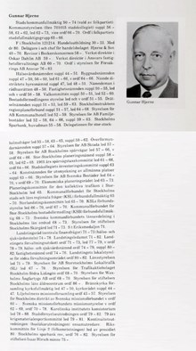Gunnar Hjerne. Ledamot av stads-/kommunfullmäktige 1950-1974